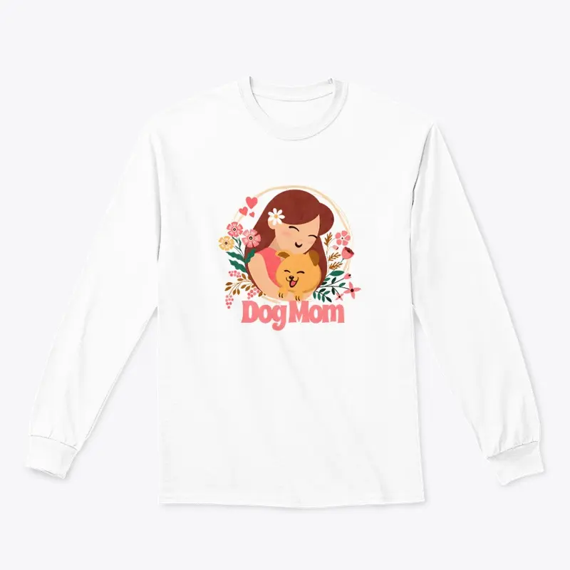  "Dog Mom" t-shirt design