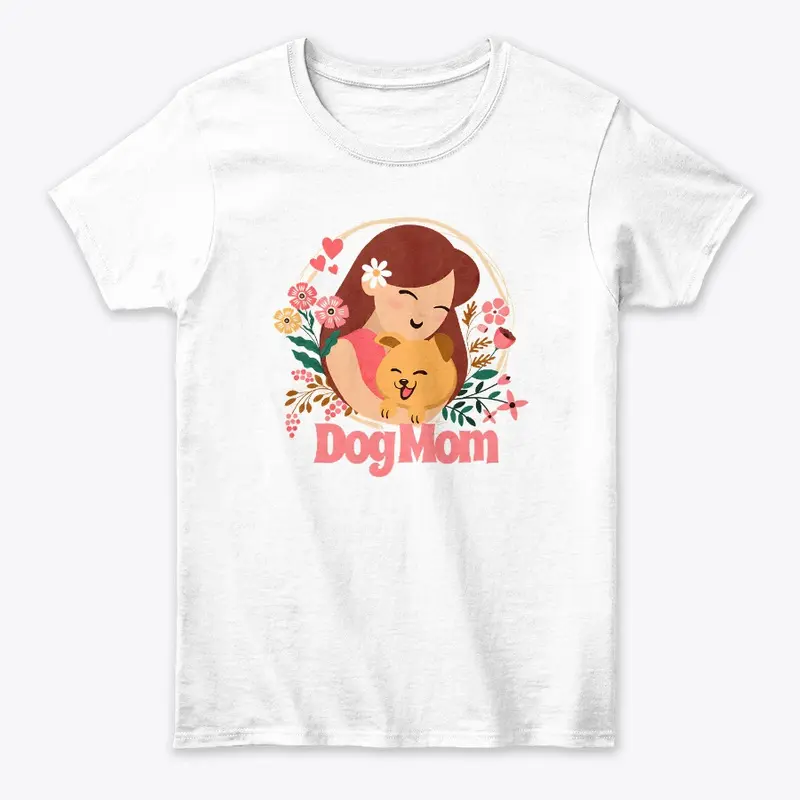  "Dog Mom" t-shirt design