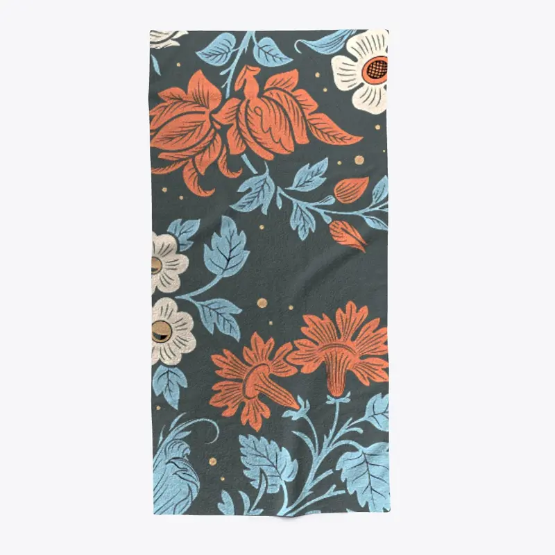 "Summer flowers Beach Towel