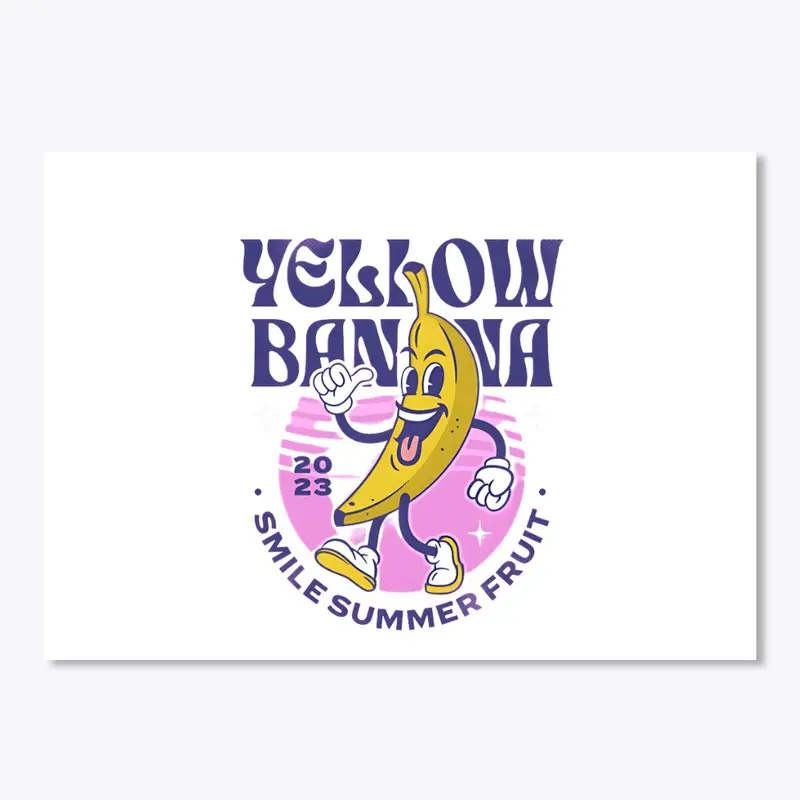 Yellow Banana Mascot Fruit 