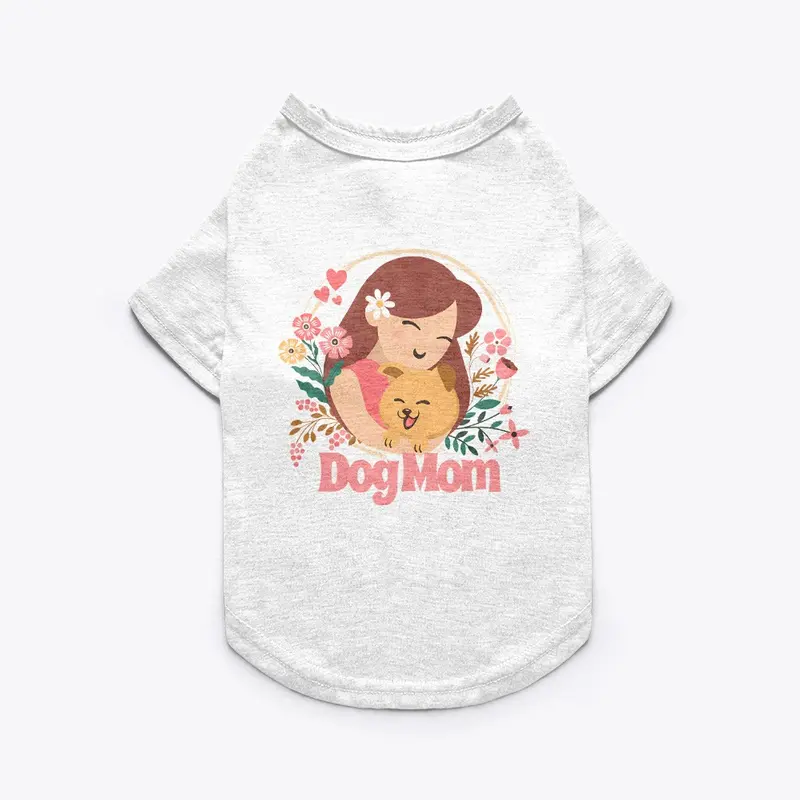  "Dog Mom" t-shirt design